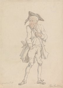 Een Grub Street dichter door Thomas Rowlandson